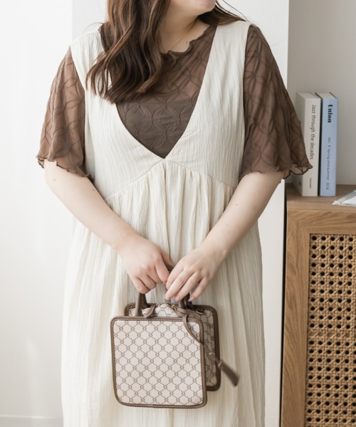 CLETTE(クレット)の「モチーフ柄シアープルオーバー(その他トップス・レディース・ブラック/アイボリー/ブラウン・LL/4L/3L)」の14枚目の写真