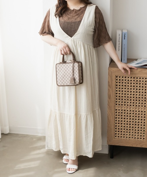 CLETTE(クレット)の「モチーフ柄シアープルオーバー(その他トップス・レディース・ブラック/アイボリー/ブラウン・LL/4L/3L)」の15枚目の写真