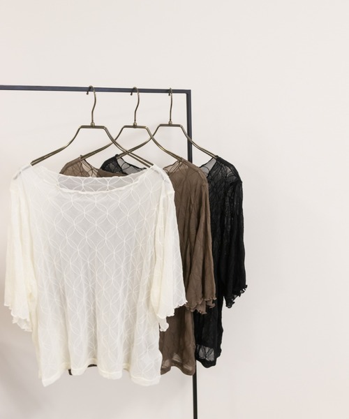 CLETTE(クレット)の「モチーフ柄シアープルオーバー(その他トップス・レディース・ブラック/アイボリー/ブラウン・LL/4L/3L)」の13枚目の写真