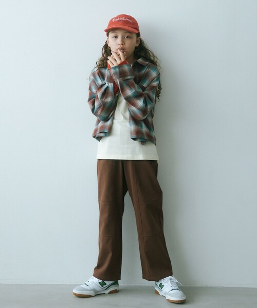 green label relaxing(グリーンレーベルリラクシング)の「TJ ツイル デザインパンツ / キッズ 140cm-160cm(チノパンツ・キッズ・ベージュ/ネイビー/ブラウン・140cm/150cm/160cm)」の5枚目の写真