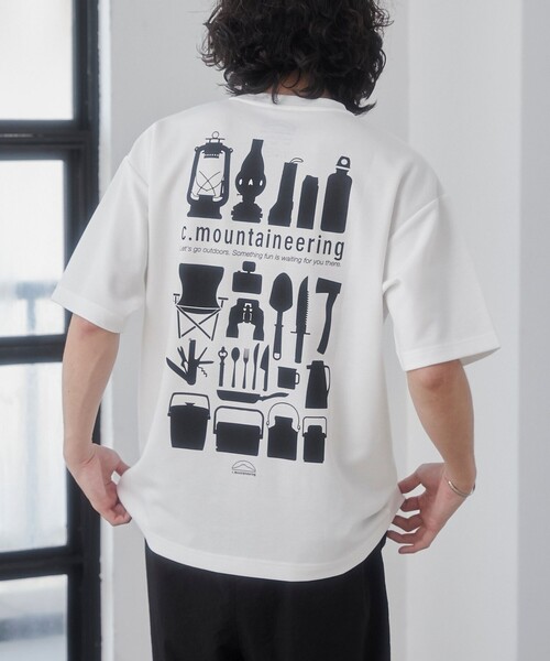 coen(コーエン)の「【C.Mt】FUNCTION CAMP TEE(Tシャツ/カットソー・メンズ・ホワイト/ライトグレー/ブラック・M/L/XL)」の1枚目の写真