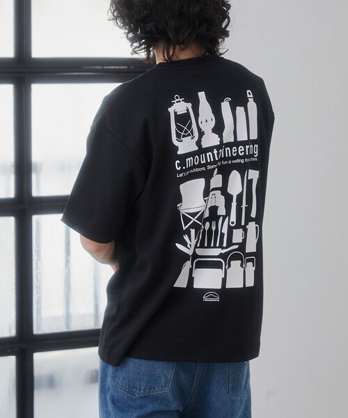 coen(コーエン)の「【C.Mt】FUNCTION CAMP TEE(Tシャツ/カットソー・メンズ・ホワイト/ライトグレー/ブラック・M/L/XL)」の2枚目の写真