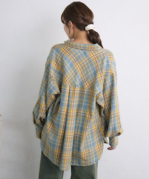 RETRO GIRL（レトロガール）の「【新色追加】アソートチェックシャツ（シャツ/ブラウス・レディース・ブルー系その他2/ナチュラル/ブルー/ブラウン系その他2/レッド/ブラウン・FREE）」の15枚目の写真