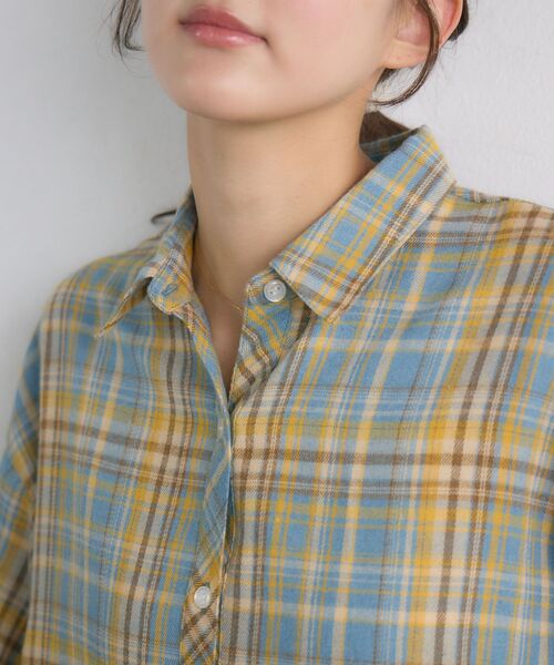 RETRO GIRL（レトロガール）の「【新色追加】アソートチェックシャツ（シャツ/ブラウス・レディース・ブルー系その他2/ナチュラル/ブルー/ブラウン系その他2/レッド/ブラウン・FREE）」の18枚目の写真