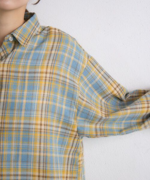 RETRO GIRL（レトロガール）の「【新色追加】アソートチェックシャツ（シャツ/ブラウス・レディース・ブルー系その他2/ナチュラル/ブルー/ブラウン系その他2/レッド/ブラウン・FREE）」の20枚目の写真