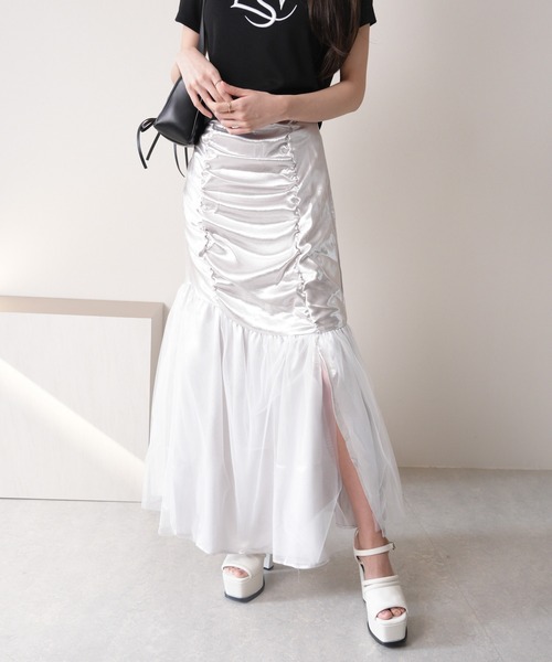 LIPSERVICE(リップサービス)の「ギャザーボリュームチュールスカート(スカート・レディース・ブラック/シルバー/その他1・S/M)」の20枚目の写真