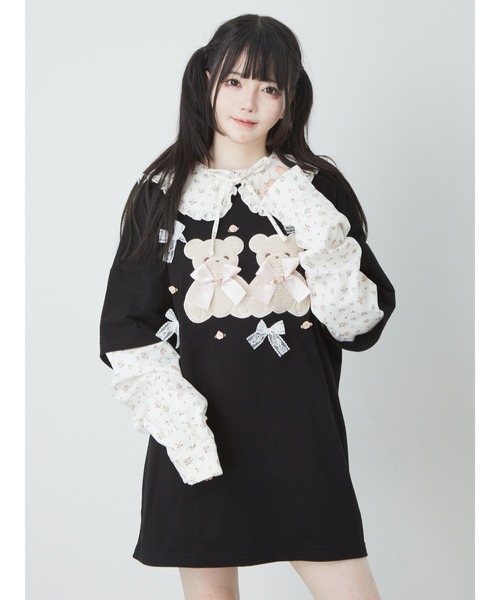 アンクルージュ トップス お洒落 おしゃれ レディース カットソー レース ア レースTOPS - Ank Rouge(アンクルージュ)のTシャツ・カットソー