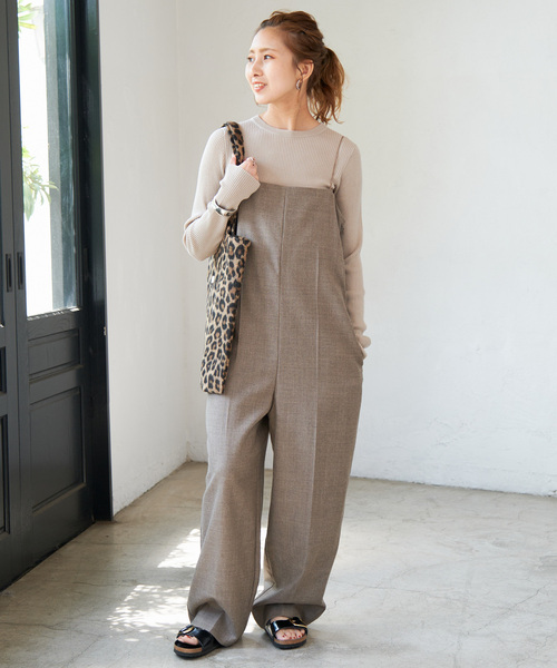 Spick & Span（スピックアンドスパン）の「ウォッシャブル クルーネックリブニット（ニット/セーター・レディース・ブラック/チャコールグレー/ベージュ/ホワイト・FREE）」の12枚目の写真