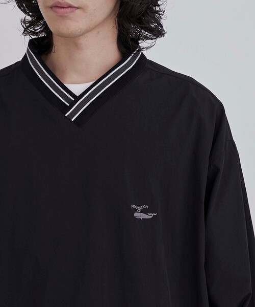 coen（コーエン）の「FreeSpeech（フリースピーチ）別注ナイロンプルオーバー（その他アウター・メンズ・ネイビー/ブラック・M/L/XL）」の9枚目の写真