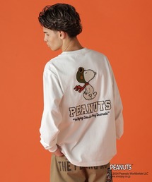 PEANUTS | 《AVIREX × PEANUTS》LONG SLEEVE T-SHIRT "FLYING ACE" / 長袖Tシャツ "フライング エース" / ピーナッツ / アヴィレックス(Tシャツ/カットソー)