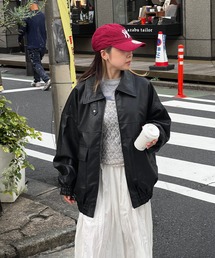 HALEY PESCA | HALEY PESCA/合成皮革　 オーバーサイズ　BIGブルゾン(ブルゾン)