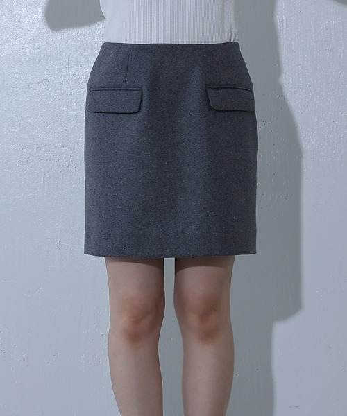 COLONY 2139（コロニートゥーワンスリーナイン）の「フラップミニスカート（スカート・レディース・グレー/ブラック/ベージュ・SMALL/MEDIUM）」の8枚目の写真