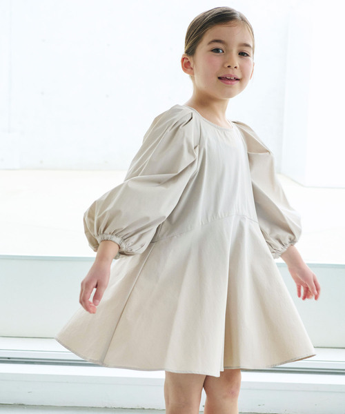 N.O.R.C(ノーク)の「【KIDS】ラッシュガードワンピース(シャツ/ブラウス・レディース・グレイッシュベージュ/ブラック/ブルー・フリー)」の4枚目の写真