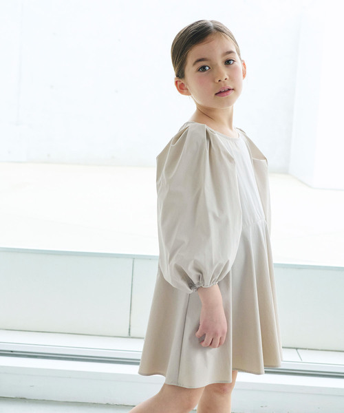 N.O.R.C(ノーク)の「【KIDS】ラッシュガードワンピース(シャツ/ブラウス・レディース・グレイッシュベージュ/ブラック/ブルー・フリー)」の5枚目の写真