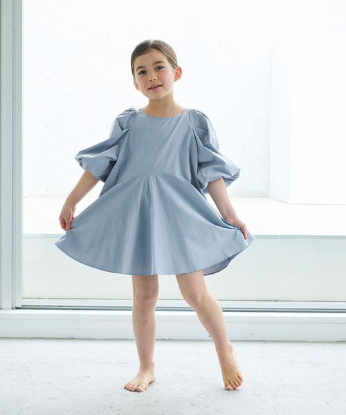 N.O.R.C(ノーク)の「【KIDS】ラッシュガードワンピース(シャツ/ブラウス・レディース・グレイッシュベージュ/ブラック/ブルー・フリー)」の3枚目の写真
