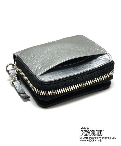 新品✨希少 SAZABY サザビー スヌーピー コラボ 長財布 シルバー 限定