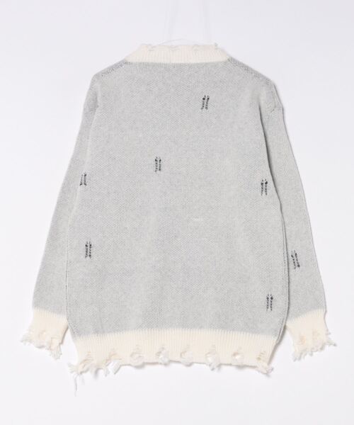 セール】レタリング ダメージ加工セーター（ニット/セーター）｜GEMEDA