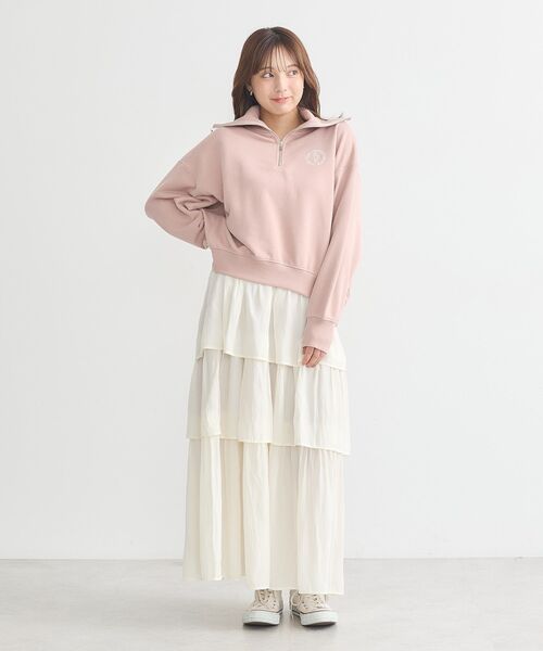 earth music&ecology（アースミュージックアンドエコロジー）の「ティアードスカート（スカート・レディース・ブルー/ブラック/アイボリー・FREE）」の8枚目の写真