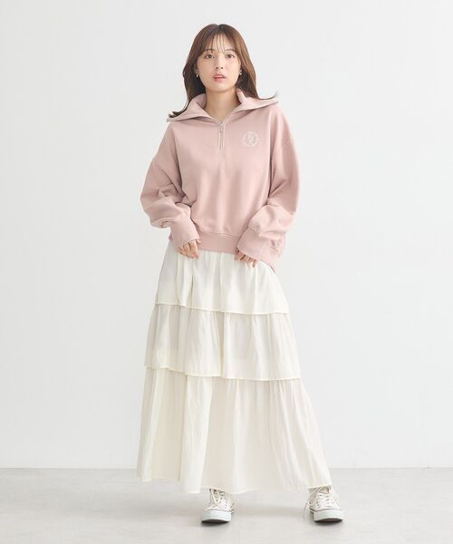 earth music&ecology（アースミュージックアンドエコロジー）の「ティアードスカート（スカート・レディース・ブルー/ブラック/アイボリー・FREE）」の9枚目の写真