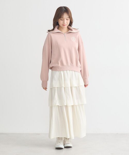 earth music&ecology（アースミュージックアンドエコロジー）の「ティアードスカート（スカート・レディース・ブルー/ブラック/アイボリー・FREE）」の11枚目の写真