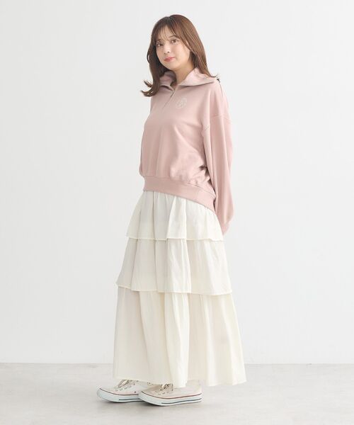 earth music&ecology（アースミュージックアンドエコロジー）の「ティアードスカート（スカート・レディース・ブルー/ブラック/アイボリー・FREE）」の12枚目の写真