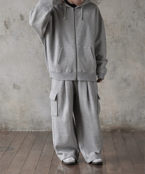 RUUBON】brushed lining full zip parker / 裏起毛フルジップ