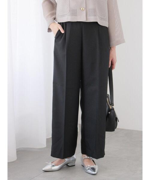 Te chichi TERRASSE（テチチテラス）の「【イージーケア】センタープレスストレートパンツ（その他パンツ・レディース・ベージュ/ネイビー/モカ/ブラック・L/M）」の2枚目の写真