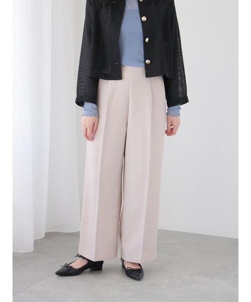 Te chichi TERRASSE（テチチテラス）の「【イージーケア】センタープレスストレートパンツ（その他パンツ・レディース・ベージュ/ネイビー/モカ/ブラック・L/M）」の14枚目の写真