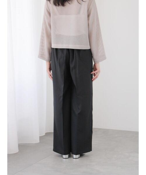 Te chichi TERRASSE（テチチテラス）の「【イージーケア】センタープレスストレートパンツ（その他パンツ・レディース・ベージュ/ネイビー/モカ/ブラック・L/M）」の21枚目の写真