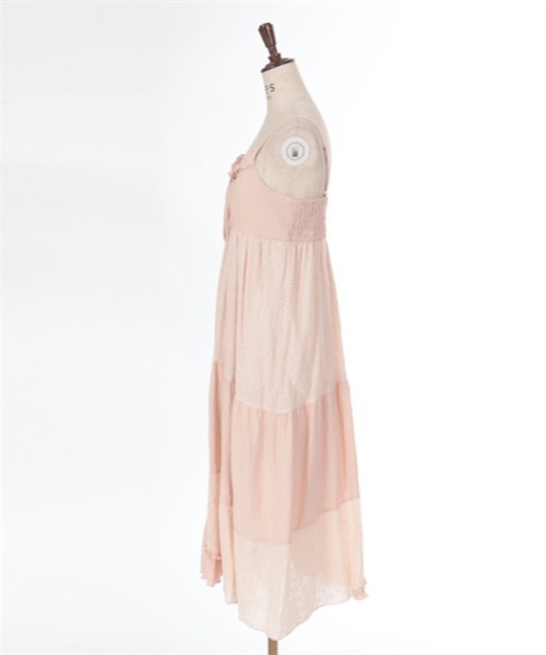 axes femme（アクシーズファム）の「パッチワークキャミワンピース（ワンピース・レディース・ブラック/ホワイト/ピンク・FREE）」の7枚目の写真