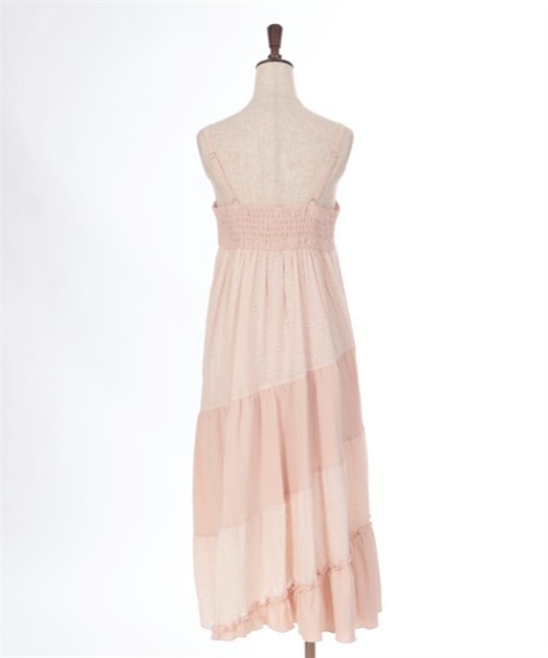 axes femme（アクシーズファム）の「パッチワークキャミワンピース（ワンピース・レディース・ブラック/ホワイト/ピンク・FREE）」の8枚目の写真