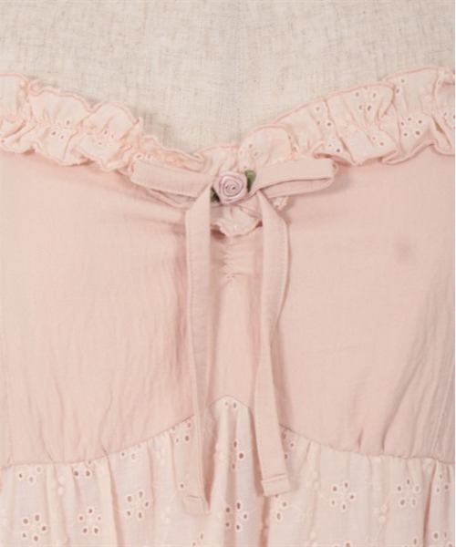 axes femme（アクシーズファム）の「パッチワークキャミワンピース（ワンピース・レディース・ブラック/ホワイト/ピンク・FREE）」の11枚目の写真