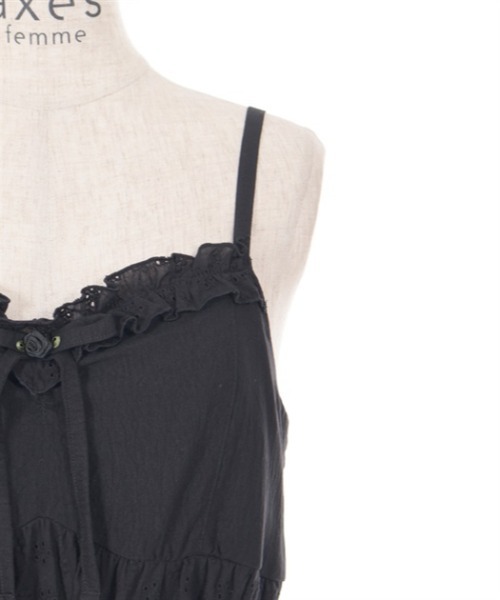 axes femme（アクシーズファム）の「パッチワークキャミワンピース（ワンピース・レディース・ブラック/ホワイト/ピンク・FREE）」の21枚目の写真