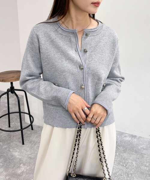 プロフ確認YU♡RI ★SALE★【極美品】イエナ ジャケットカーディガン ミラノリブ ジャケット カーディガン（4-0021-5-22-009）｜fredy