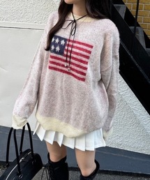 【低身長サイズあり】アソートモチーフニット