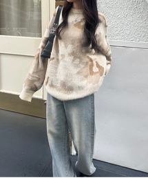 【低身長サイズあり】アソートモチーフニット