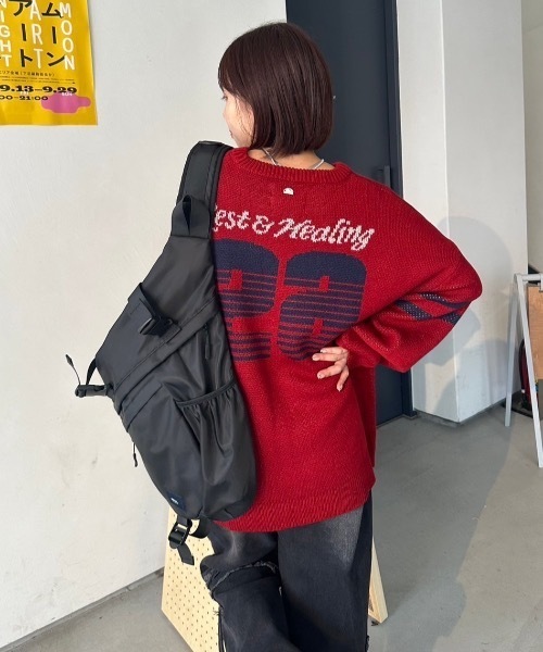 nemne store（ネンネストア）の「【低身長サイズあり】アソートモチーフニット（ニット/セーター・レディース・ブラック/ブラウン/レッド/グリーン/グレー系1/グレー系2/アイボリー系1/アイボリー系2/アイボリー系3/アイボリー系4/ネイビー系1/ネイビー系2・SMALL/MEDIUM）」の12枚目の写真