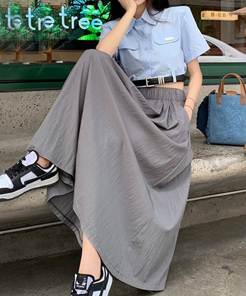 タックフレアスカート（スカート）｜Dewlily（デューリリー）の