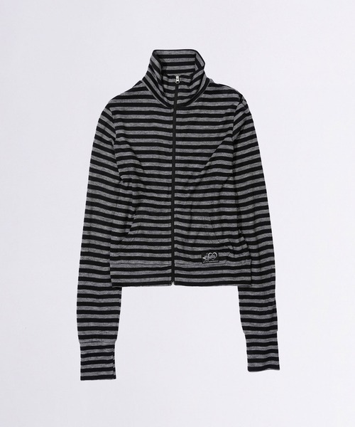 SCULPTOR(スカルプター)の「Light Weight Striped Jersey/ライトウエイトストライプドジャージ(ジャージ・レディース・ブラック/グレー・SMALL/MEDIUM)」の12枚目の写真