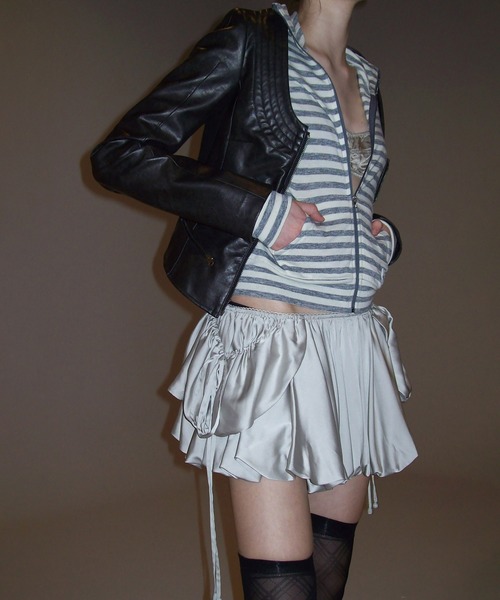 SCULPTOR(スカルプター)の「Light Weight Striped Jersey/ライトウエイトストライプドジャージ(ジャージ・レディース・ブラック/グレー・SMALL/MEDIUM)」の10枚目の写真