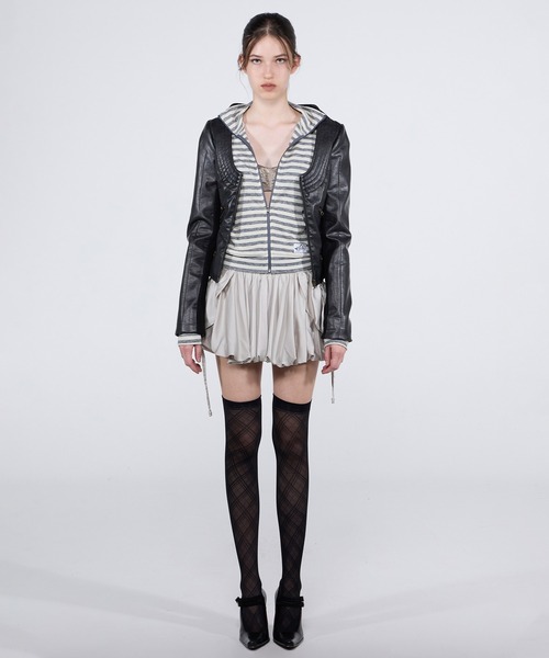 SCULPTOR(スカルプター)の「Light Weight Striped Jersey/ライトウエイトストライプドジャージ(ジャージ・レディース・ブラック/グレー・SMALL/MEDIUM)」の11枚目の写真