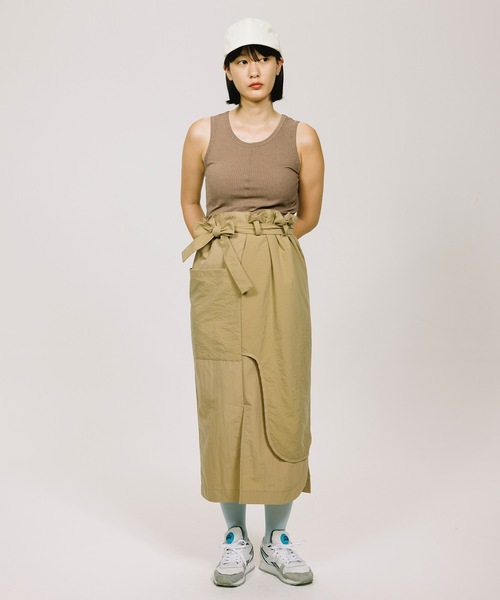sneeuw（スニュウ）の「パネルタンクトップ（タンクトップ・レディース・ブラウン/パープル/オレンジ・ONESIZE）」の7枚目の写真