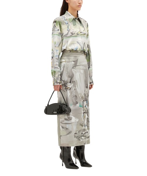 MSGM(エムエスジーエム)の「MSGM×JAN DE VIEGHERコラボレーショングラフィックスカート(スカート・レディース・グレー系・42)」の4枚目の写真