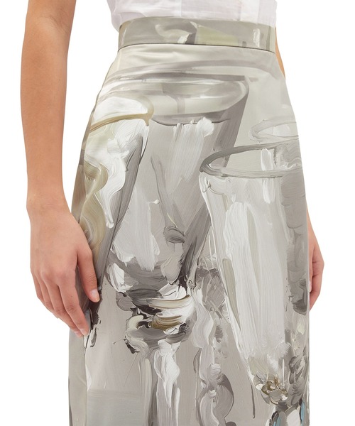 MSGM(エムエスジーエム)の「MSGM×JAN DE VIEGHERコラボレーショングラフィックスカート(スカート・レディース・グレー系・42)」の5枚目の写真