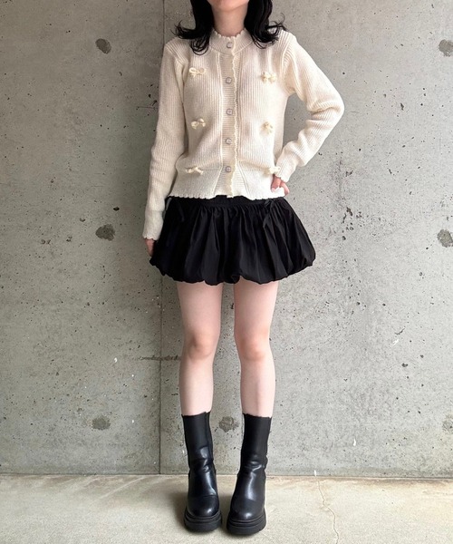 merrylatte（メリーラテ）の「リボンニットカーディガン（ニット/セーター・レディース・ホワイト・FREE）」の20枚目の写真