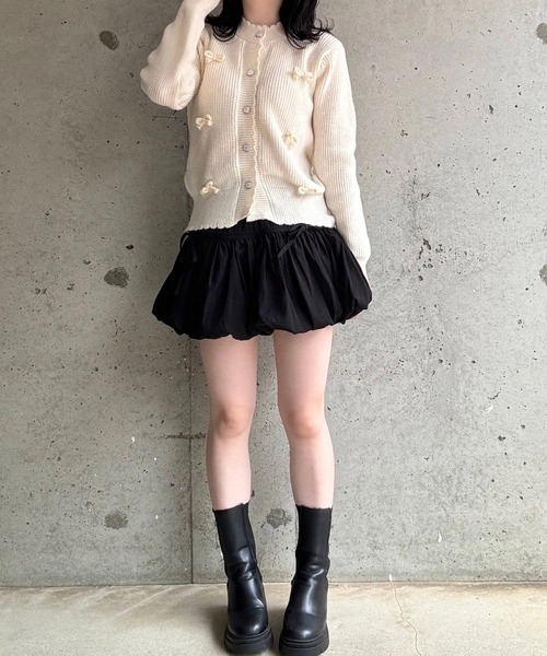 merrylatte（メリーラテ）の「リボンニットカーディガン（ニット/セーター・レディース・ホワイト・FREE）」の22枚目の写真