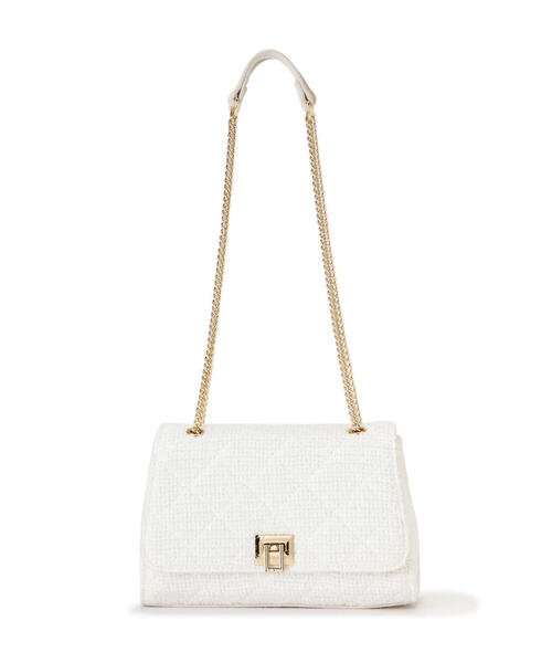 【セール】ラメツィードショルダーバッグ（ショルダーバッグ）｜EDIT COLOGNE（エディットコロン）