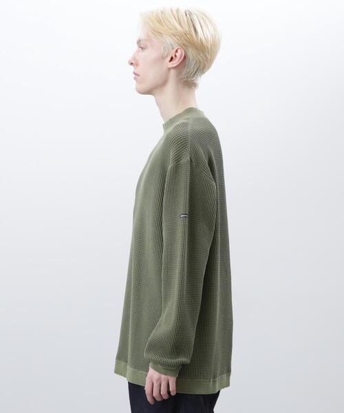 MANASTASH(マナスタッシュ)の「MANASTASH/マナスタッシュ/HEAVY SNUG THERMAL MOCK NECK(Tシャツ/カットソー・メンズ・オリーブ系/ホワイト/ブラック/ネイビー・M/XL/L/S)」の16枚目の写真
