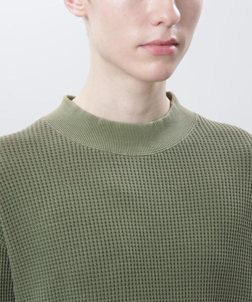 MANASTASH(マナスタッシュ)の「MANASTASH/マナスタッシュ/HEAVY SNUG THERMAL MOCK NECK(Tシャツ/カットソー・メンズ・オリーブ系/ホワイト/ブラック/ネイビー・M/XL/L/S)」の18枚目の写真
