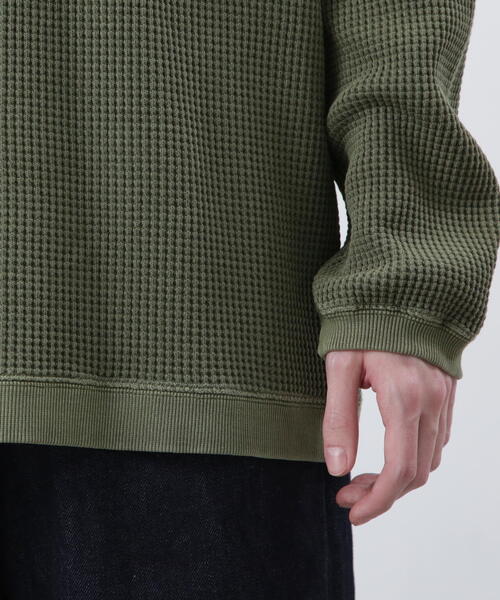 MANASTASH(マナスタッシュ)の「MANASTASH/マナスタッシュ/HEAVY SNUG THERMAL MOCK NECK(Tシャツ/カットソー・メンズ・オリーブ系/ホワイト/ブラック/ネイビー・M/XL/L/S)」の7枚目の写真